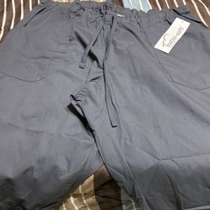 Scrub pants from Buttersoft. Size XLP in color pewter. Dark gray.